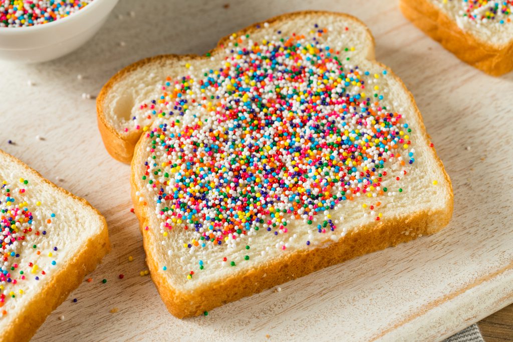 The national biscuit of Australia is called the Tim Tam and these biscuits are not only present in every Australian household, they are also consumed more than any other biscuit in the world. Another popular treat that you will find at kids birthday parties is Australian Fairy bread… Yum!