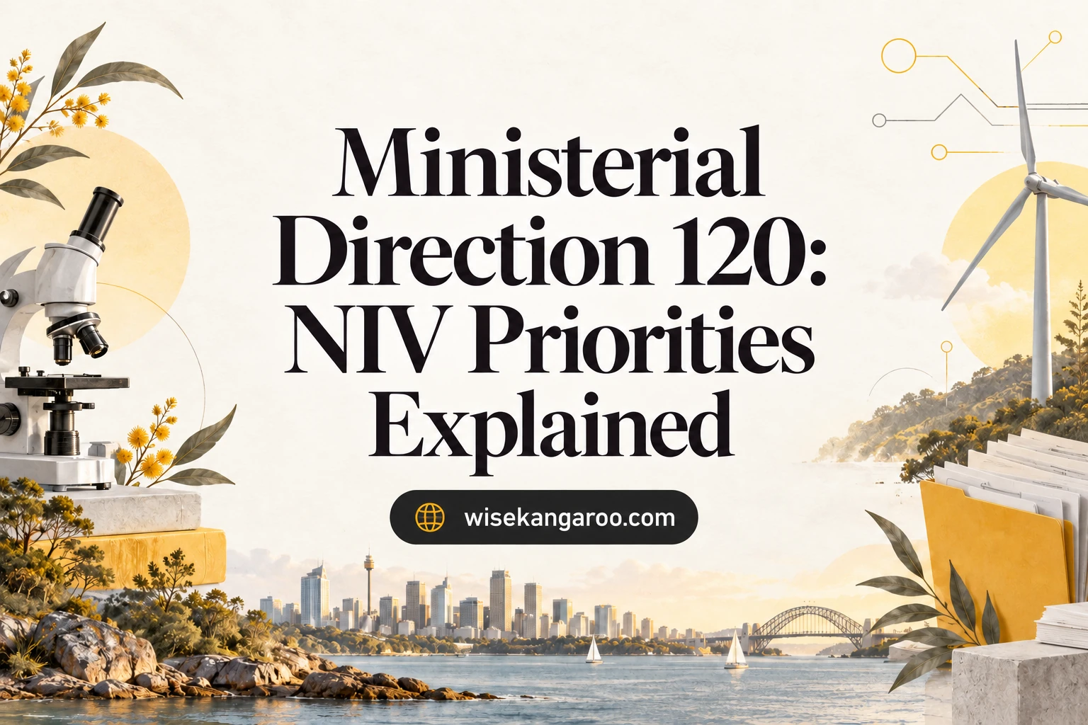 Ministerial Direction 120: NIV Priorities Explained, with research, renewable energy and innovation illustrations
