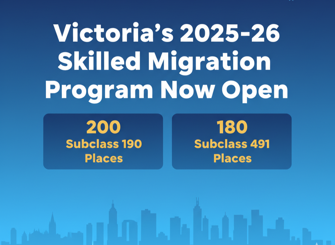 Victoria's 2025-26 Skilled Migration Program Now Open: Interim Allocations Announced