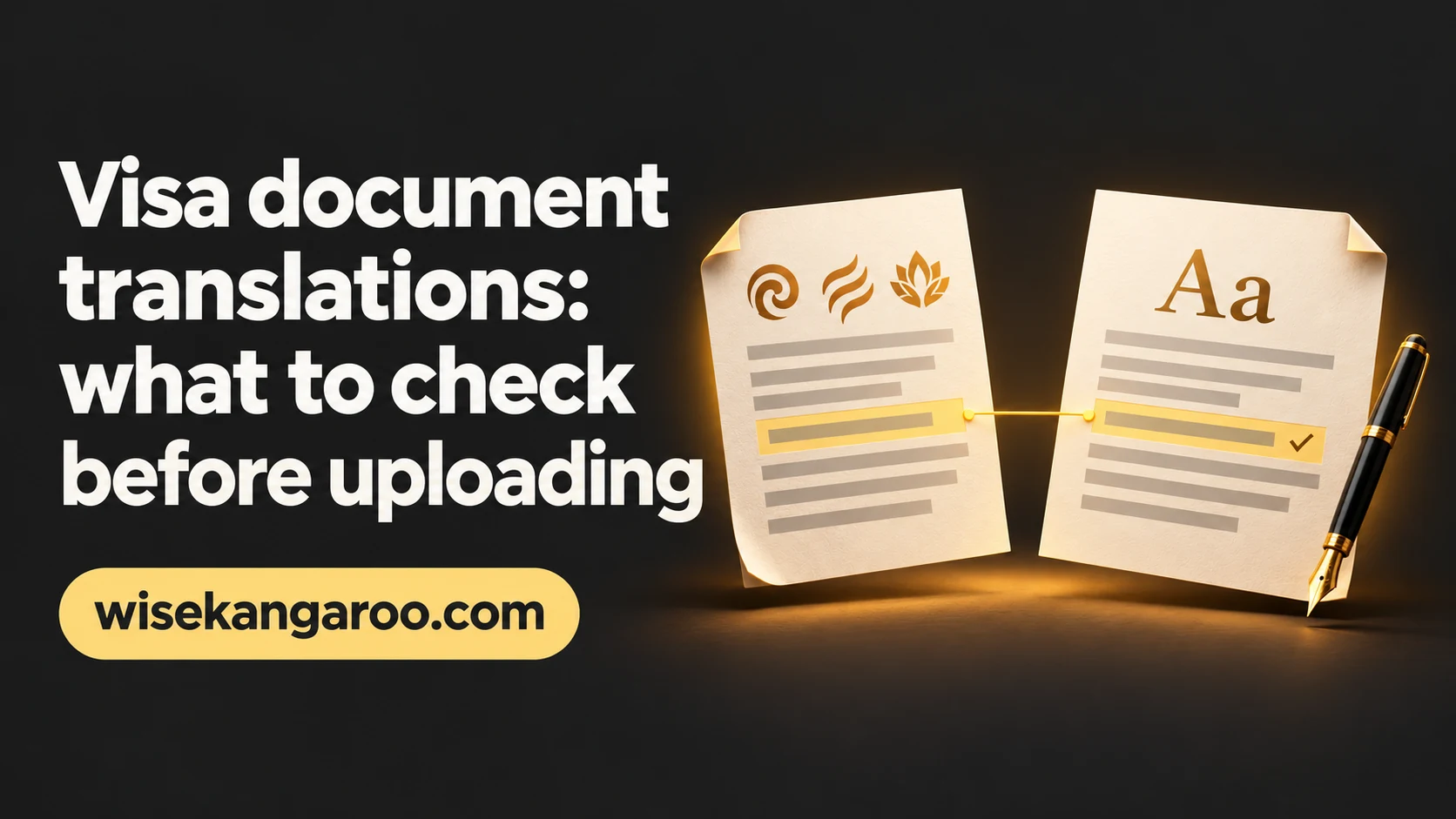 Visa document translations: what to check before uploading with wisekangaroo.com